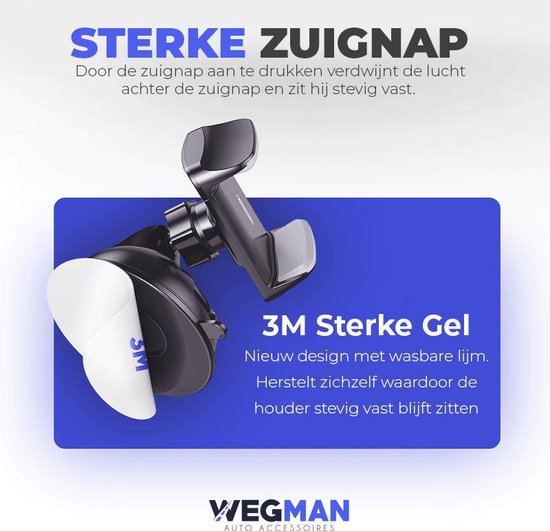Universele Telefoonhouder – Verstelbare Smartphonehouder voor Stuur of Dashboard