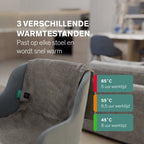 Elektrische Warmtedeken voor Stoel – Comfort Verwarmingsdeken (Meerdere Kleuren)